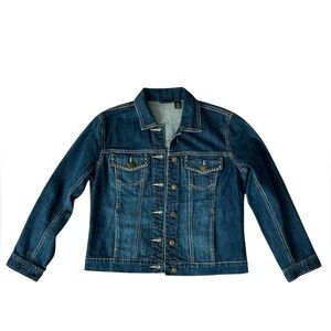 Chico’s Denim NWOT studded jacket size 0